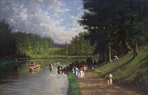Summer Afternoon along the River, Rhode Island, 1889, Frederick Batcheller