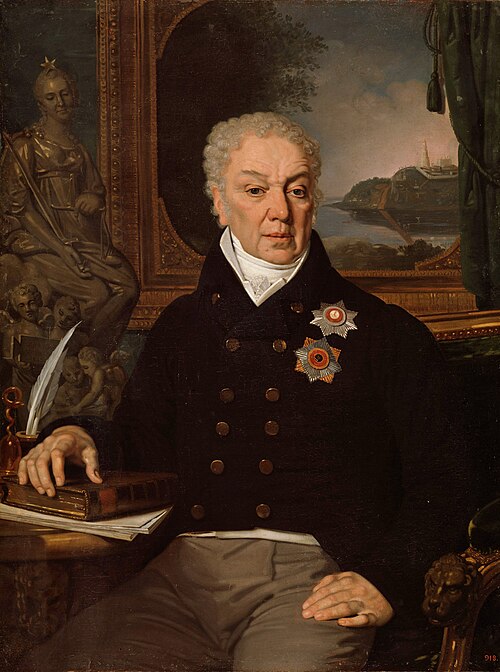 Portrait of Dmitry Prokofievich Troschinsky, 1819, Vladimir Borovikovski