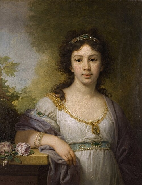 Porträt der Varvara Shidlovskaya, 1798, Vladimir Borovikovski