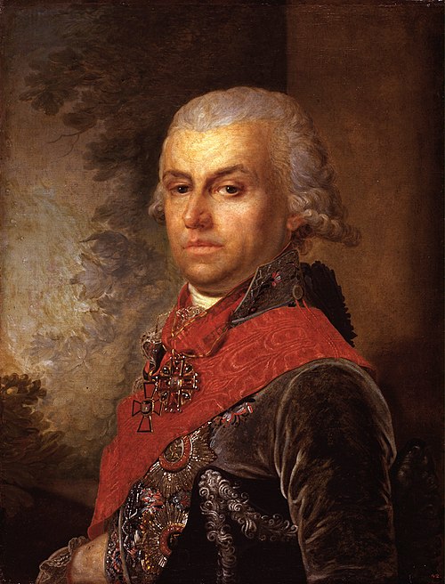 Porträt des Dmitry Prokofievich Troschinsky, 1796, Vladimir Borovikovski