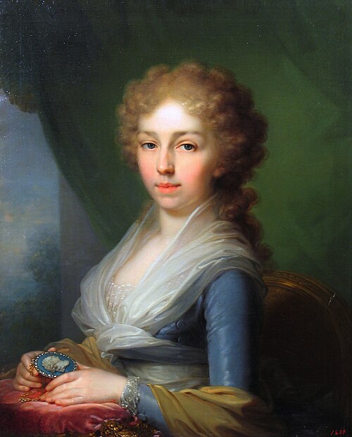 Portrait of Empress Elisabeth Alexeievna of Russia, 1795, Vladimir Borovikovski