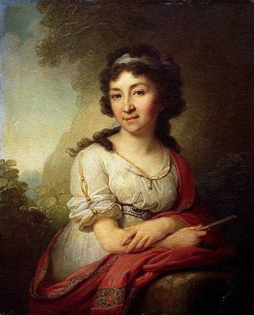 Porträt der Ekaterina Vasilievna Torsukova (1772-1842), 1795, Vladimir Borovikovski