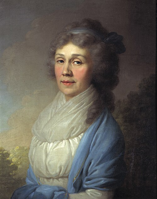 Unknown in blue shawl, 1795, Vladimir Borovikovski