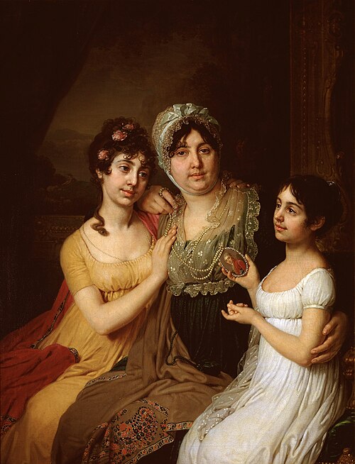 Портрет А. И. Безбородко с дочерьми, 1803, Vladimir Borovikovski