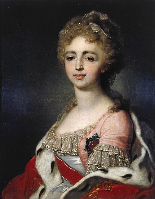 Portrait of Grand Duchess Alexandra Pavlovna of Russia (1783-1801), 1798, Vladimir Borovikovski