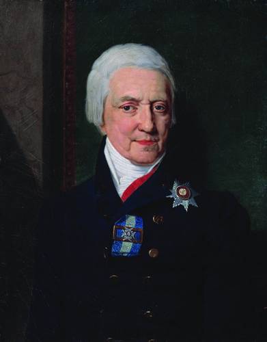 Porträt des Rodion Alexandrovich Koshelev, 1819, Vladimir Borovikovski