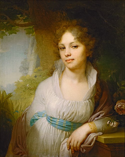Portrait of Maria Ivanovna Lopukhina, 1797, Vladimir Borovikovsky