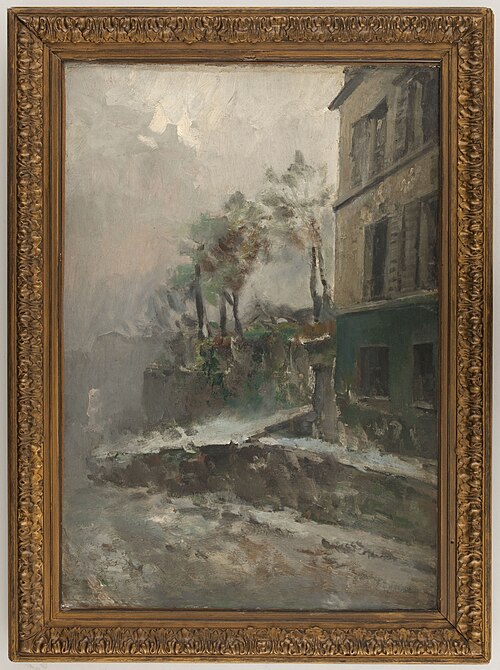 Rue de Montmartre sous la neige, 1900, Pierre-Jacques Pelletier