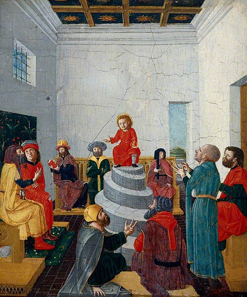 Christ Disputing with the Doctors, 1485, Bernardino Butinone