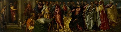 Christ Healing the Woman with an Issue of Blood, 1550, Alessandro Maganza
