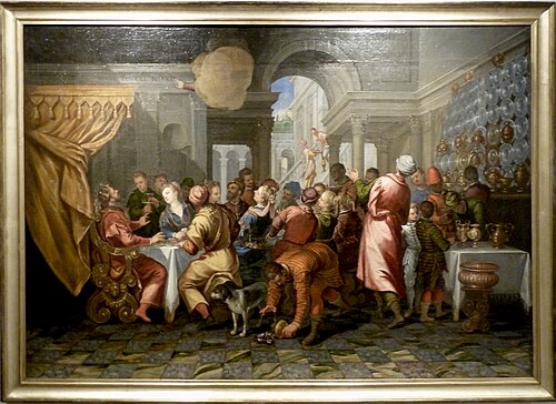 Baldassare's banquet, 1585, Alessandro Maganza