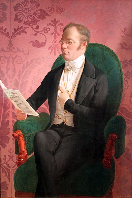 Portrait of a Minister, 1848, Josef Weidner