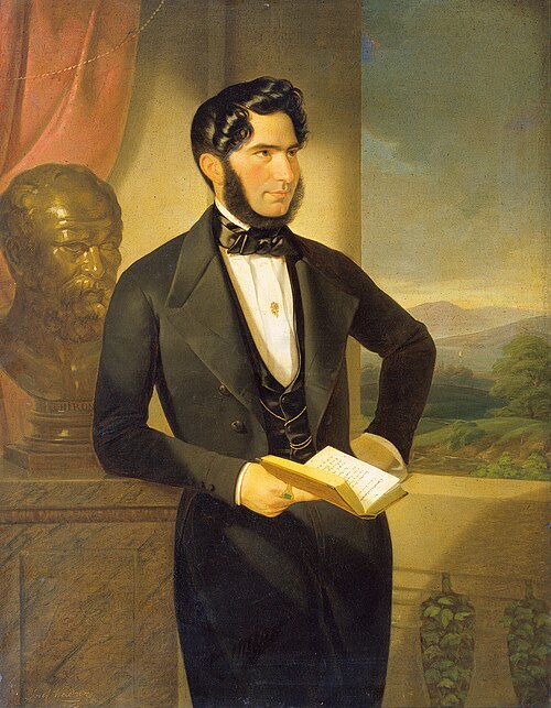 Herrenbildnis, 1842, Josef Weidner