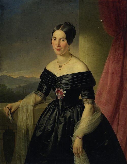 Damenbildnis, 1846, Josef Weidner