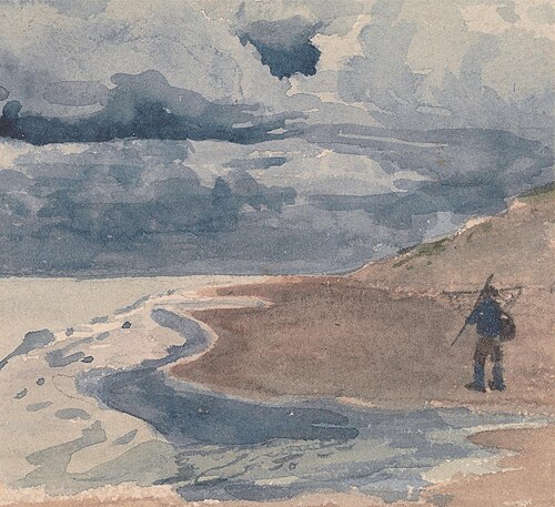 Landscape with Man on Beach, , William Collins