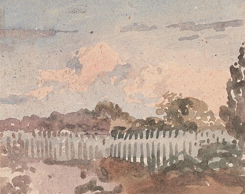 Landscape with Fence, , William Collins