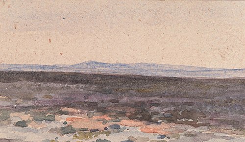 Landscape: Valley with Mountain in Distance, , William Collins