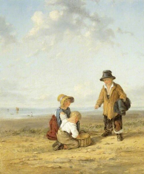 Figures on the Seashore, , William Collins