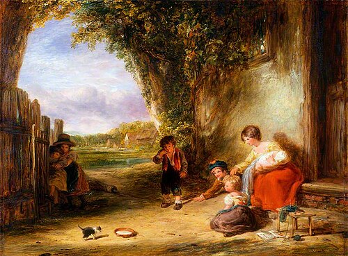 The Stray Kitten, 1835, William Collins