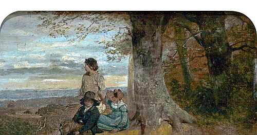 Three Children under a Tree, , William Collins