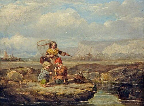 Coast Scene with Figures, 1842, William Collins