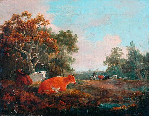 Landscape with Cattle, , William Collins