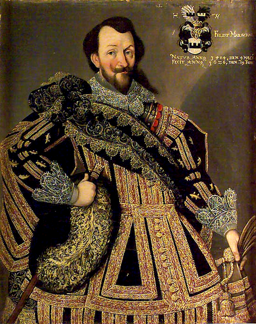 Porträtt av Fältmarskalken Herman Wrangel, 1584-1643., 1626, Georg Günther Kräill