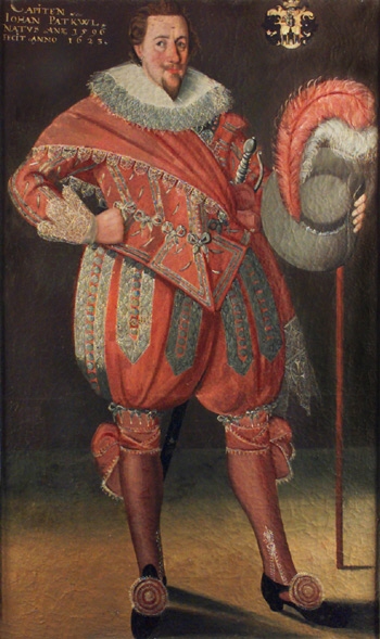 Porträtt av Johan Patkull , f. 1596 , kapten., 1623, Georg Günther Kräill