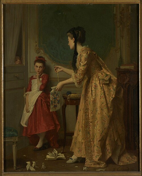 Mother and Daughter, 1870, Joseph Caraud