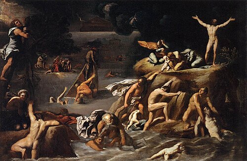 Le Déluge, 1616, Antonio Carracci