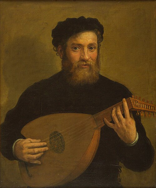 Lautenspieler, 1600, Antonio Carracci