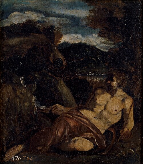Saint John in the Desert, 1585, Antonio Carracci