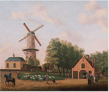 Village with a Windmill, 1767, Jan Spaan