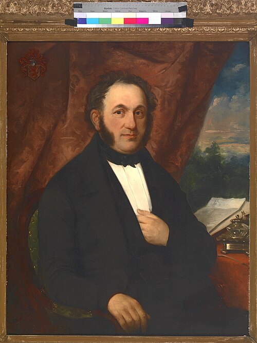 Portret van burgemeester N. IJzendoorn., 1846, Petrus Theodorus van Wijngaerdt
