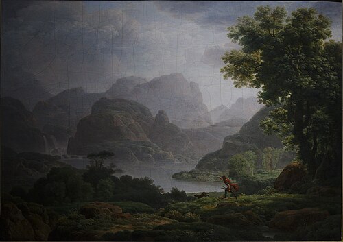 Paysage des environs de Naples : Cava dei Tirreni, 1803, Jean-Pierre Péquignot