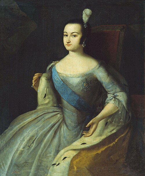 Porträt der Regentin Anne Leopoldovna, 1740, Louis Caravaque