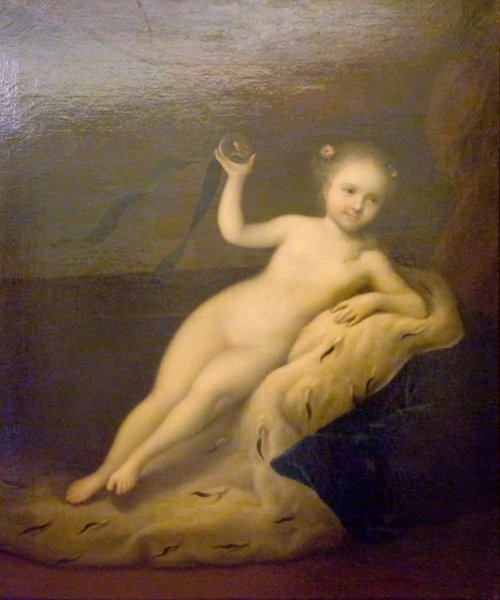Portrait of Tsarevna Elizabeth Petrovna in Childhood, 1716, Louis Caravaque