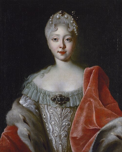 Portrait of Crown Princess Elizabeth Petrovna, 1724, Louis Caravaque