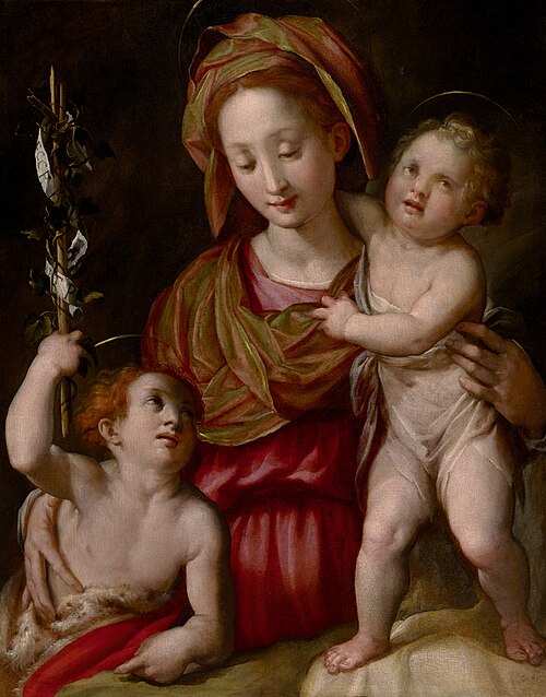 Madonna and Child with the Young St. John the Baptist, , Jacopo Chimenti