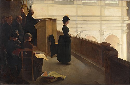 The Organ Rehearsal, 1885, Henry Lerolle