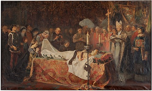 Muerte del príncipe de Viana, 1887, Vicente Poveda Juan