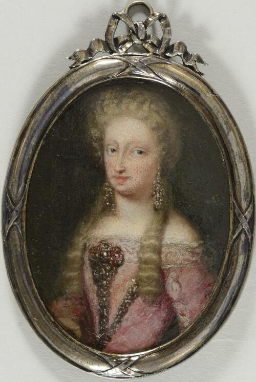 Small portrait of Maria Anna of Neuburg, 1690, Jan van Kessel le Jeune