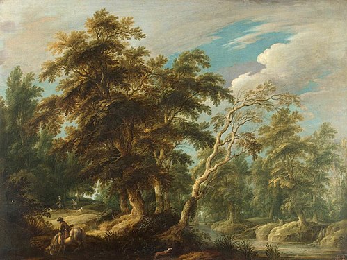 Hunters in a Forest, 1650, Alexander Keirincx