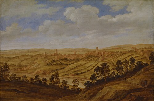 Richmond Castle, Yorkshire, 1639, Alexander Keirincx