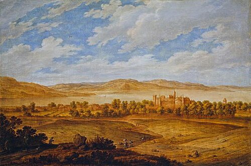 Seton Palace and the Forth Estuary, 1639, Alexander Keirincx