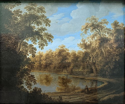 Paysage avec étang, 1625, Alexander Keirincx