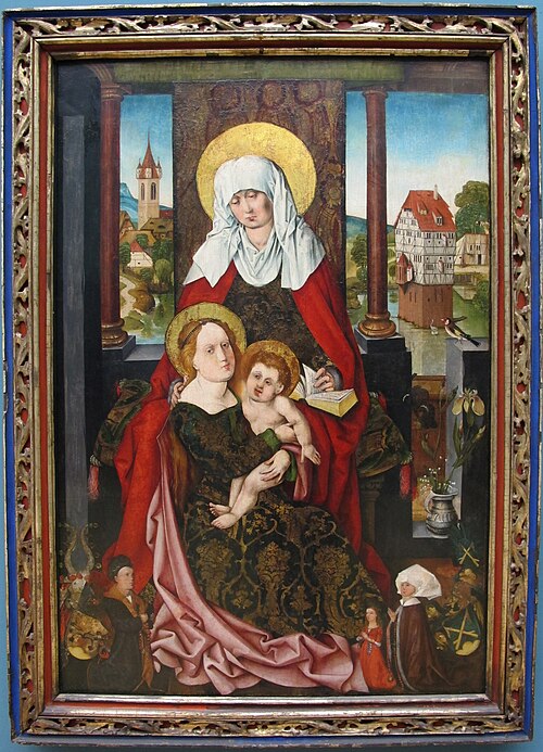 The Virgin and Child with Saint Anne, 1510, Michael Wolgemut