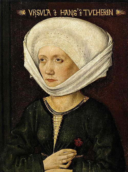 Portrait of Ursula Tucher, 1478, Michael Wolgemut