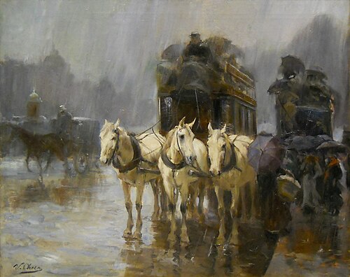 Día de lluvia en Paris, , Ulpiano Checa