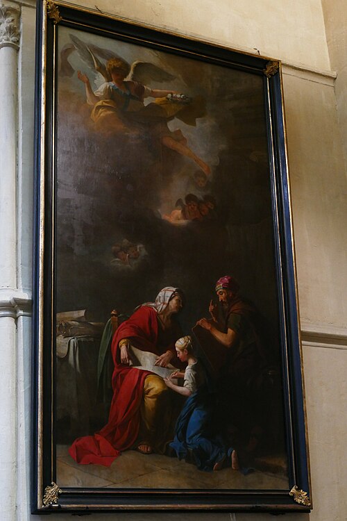 l’Éducation de la Vierge, 1768, Jean Bardin